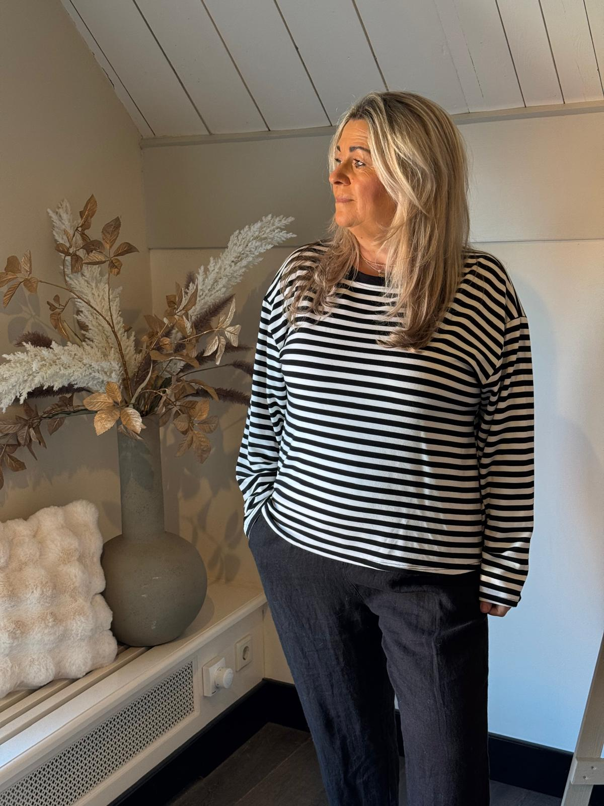 Stripe Shirt Belle black