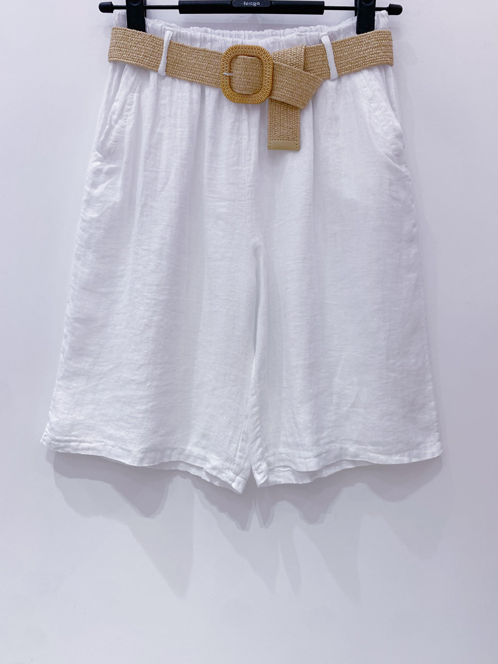 Linen Bermuda white