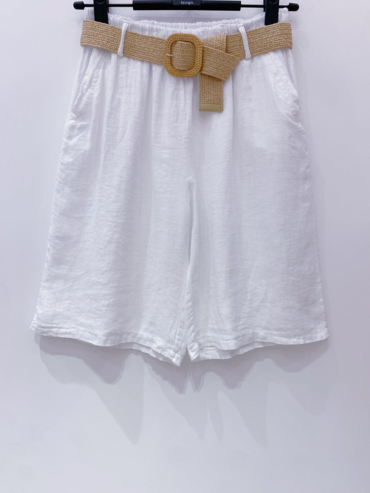 Linen Bermuda white