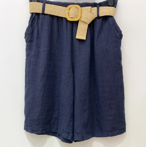 Linen Bermuda Navy