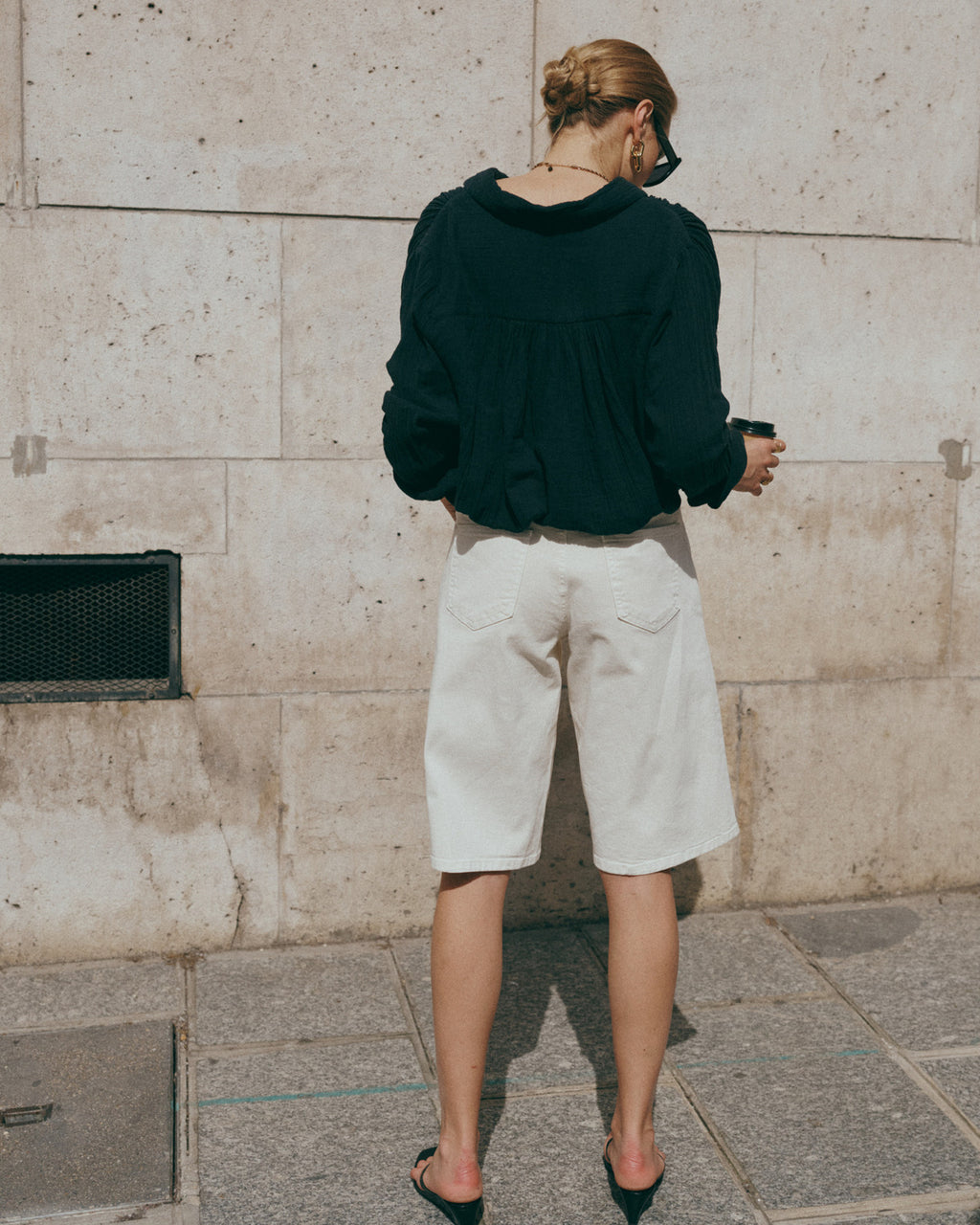 Jeans Bermuda ecru