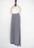 Sjaalmania Cosy Chic Sjaal Stripes Denim/Light Sand