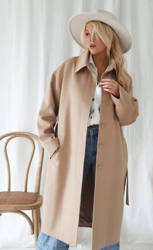 BYPIAS BOHEMIANA  IDUN WOOL COAT
