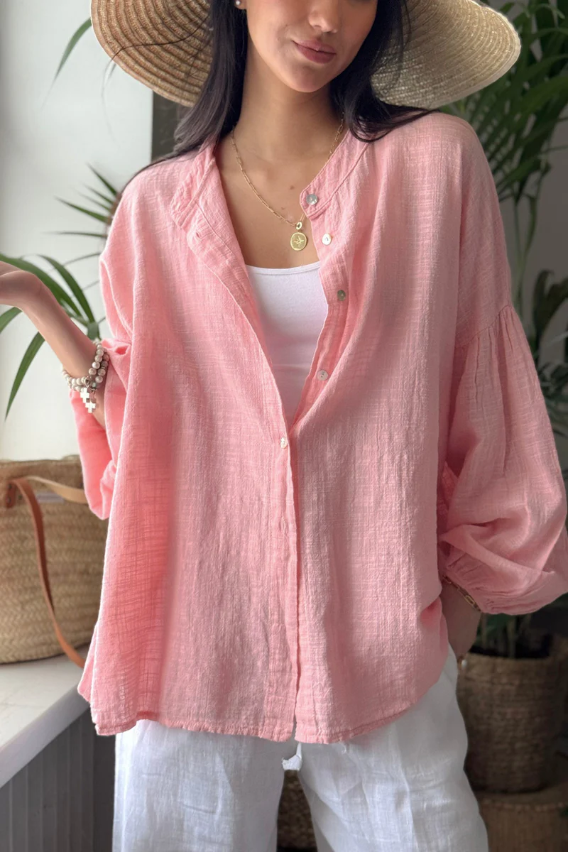 BYPIAS CHALKY SHIRT BABYPINK