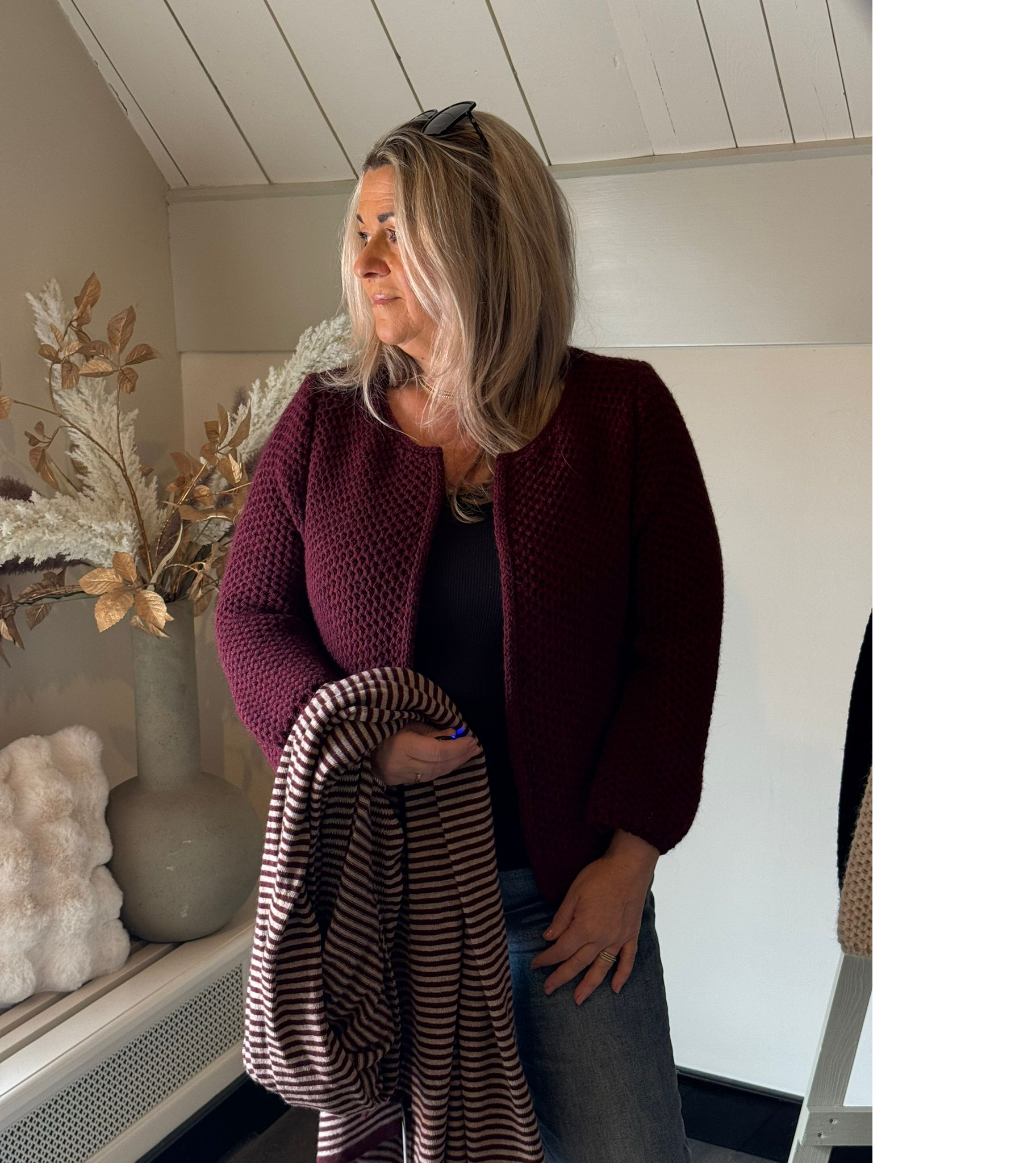 Vestje Chanty Burgundy