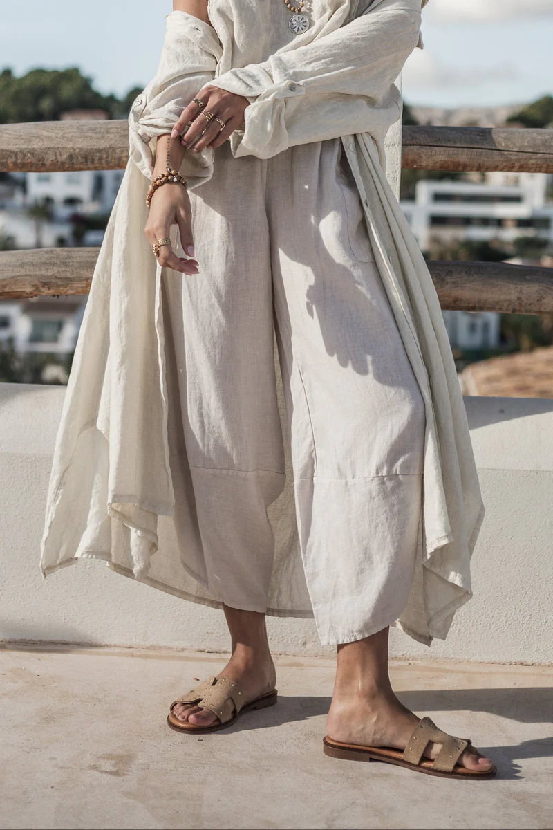 Bypias Bohemiana broek Cocoon sand