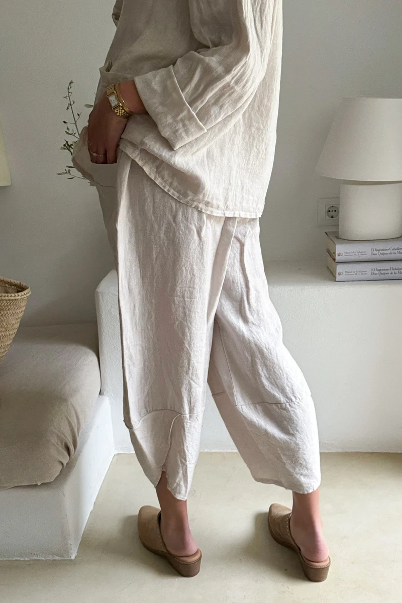 Bypias Bohemiana broek Cocoon sand