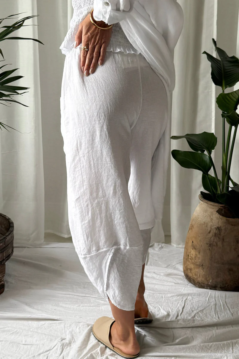 Bypias Bohemiana Cocoon trousers taupe