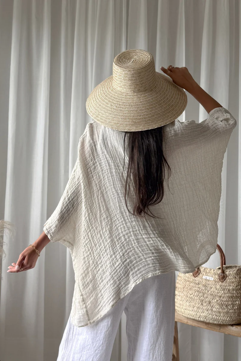 Bypias bohemiana corazon shirt vanille