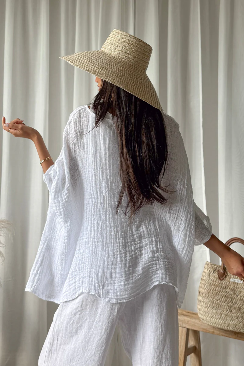 Bypias bohemiana corazon shirt white