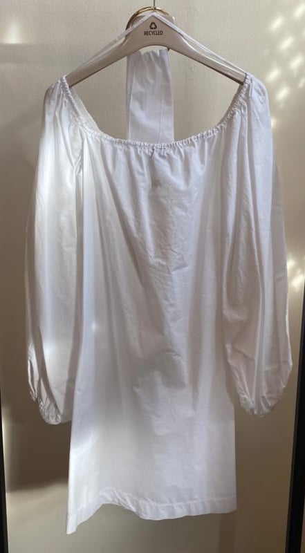 Même Road Popelinekleid weiß M2156A