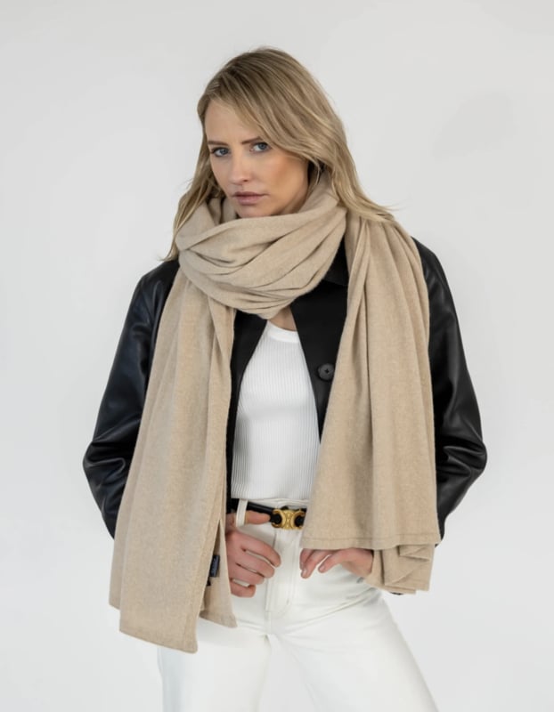Sjaalmania Cosy Chic Sjaal Light Beige