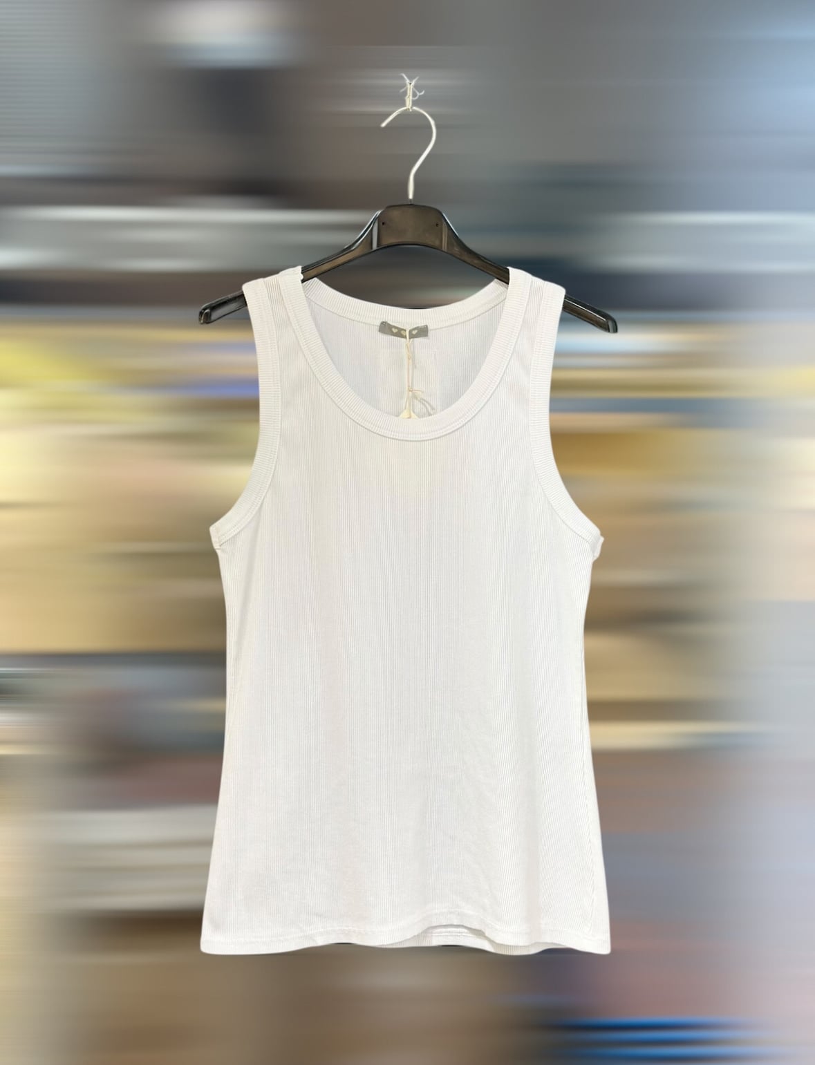 COTTON TANK TOP MAVE BEIGE