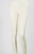 Nora Leather Look Legging Ecru