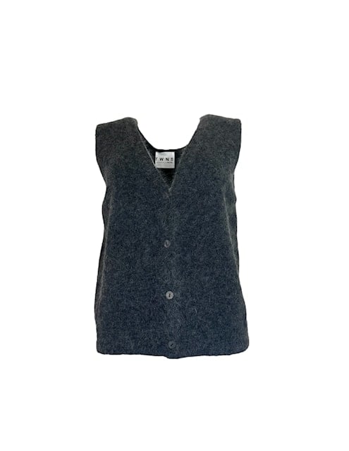 TWNS CASTLEROCK SLEEVLESS VEST MOTTLED CARBON