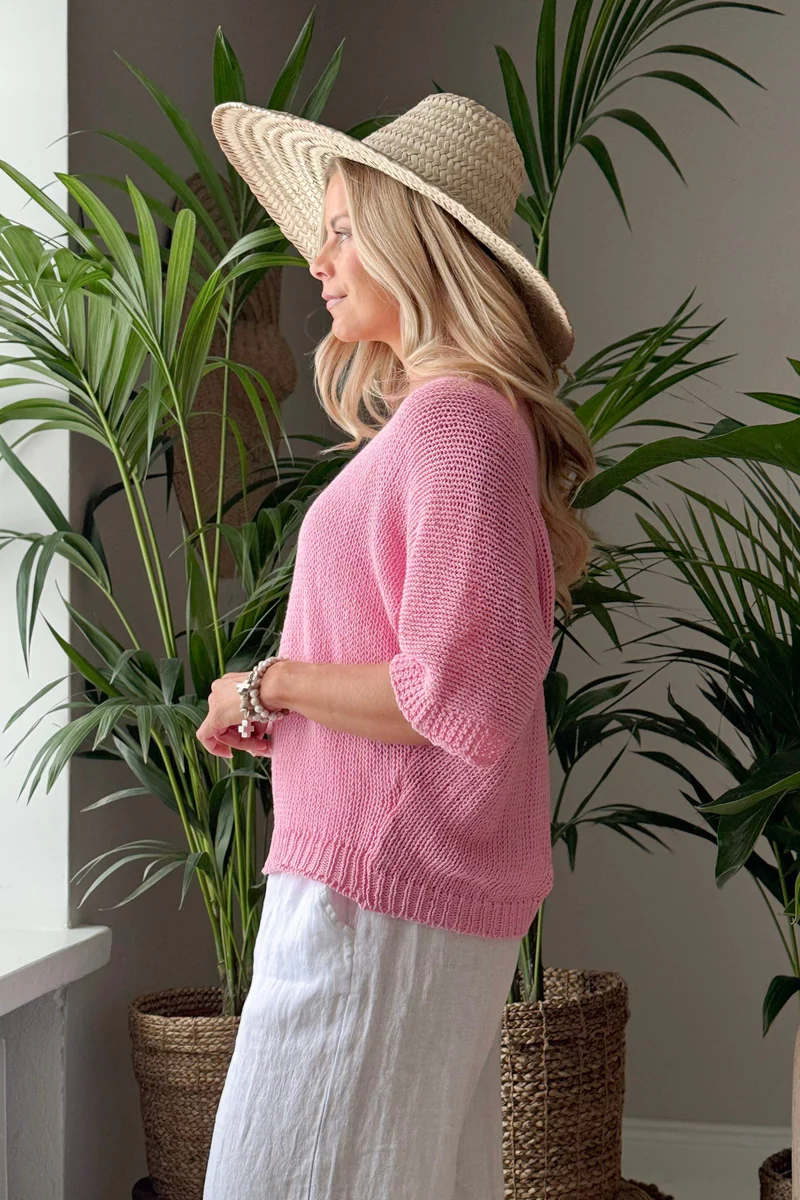 Bypias bohemiana trui Deia licht roze
