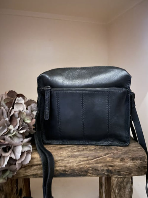 Bag2Bag Tas leder Anvik zwart