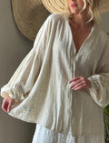 BYPIAS CHALKY BLOUSE SAND