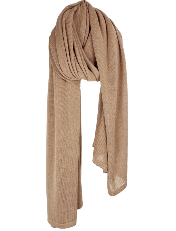 Sjaalmania Cosy Eco Cotton Sjaal Trenchcoat Beige