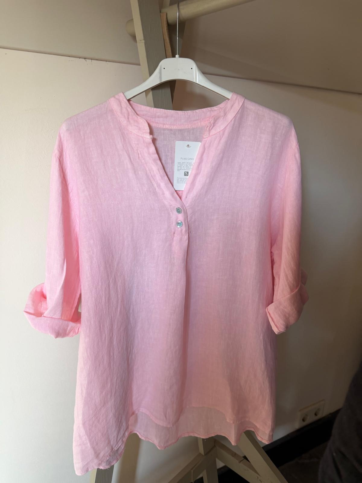 Linen blouse Ellen white