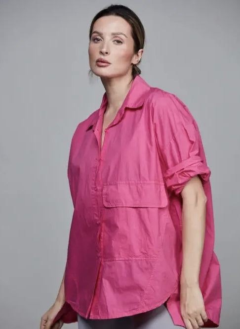 SIXTYDAYS BIG POCKET BLOUSE FUXIA