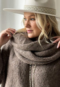 BYPIAS BOHEMIANA PERCY SCARF TAUPE