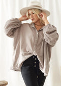 BYPIAS CHALKY BLOUSE TAUPE