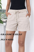 Jog pants Short Tamara Plus size Beige