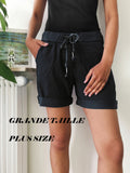 Jog pants Short Tamara Plus size zwart