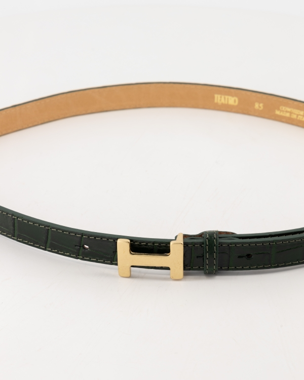 Riem Herma Small Croco zwart