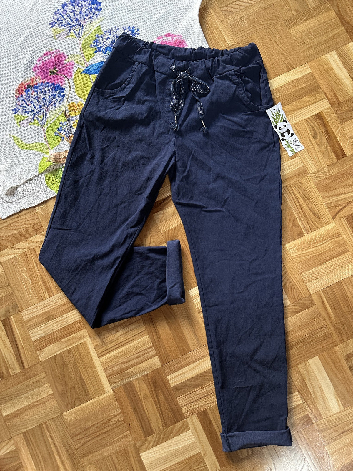 Jog pants Tamara Plus size navy Classic Beauty & Fashion