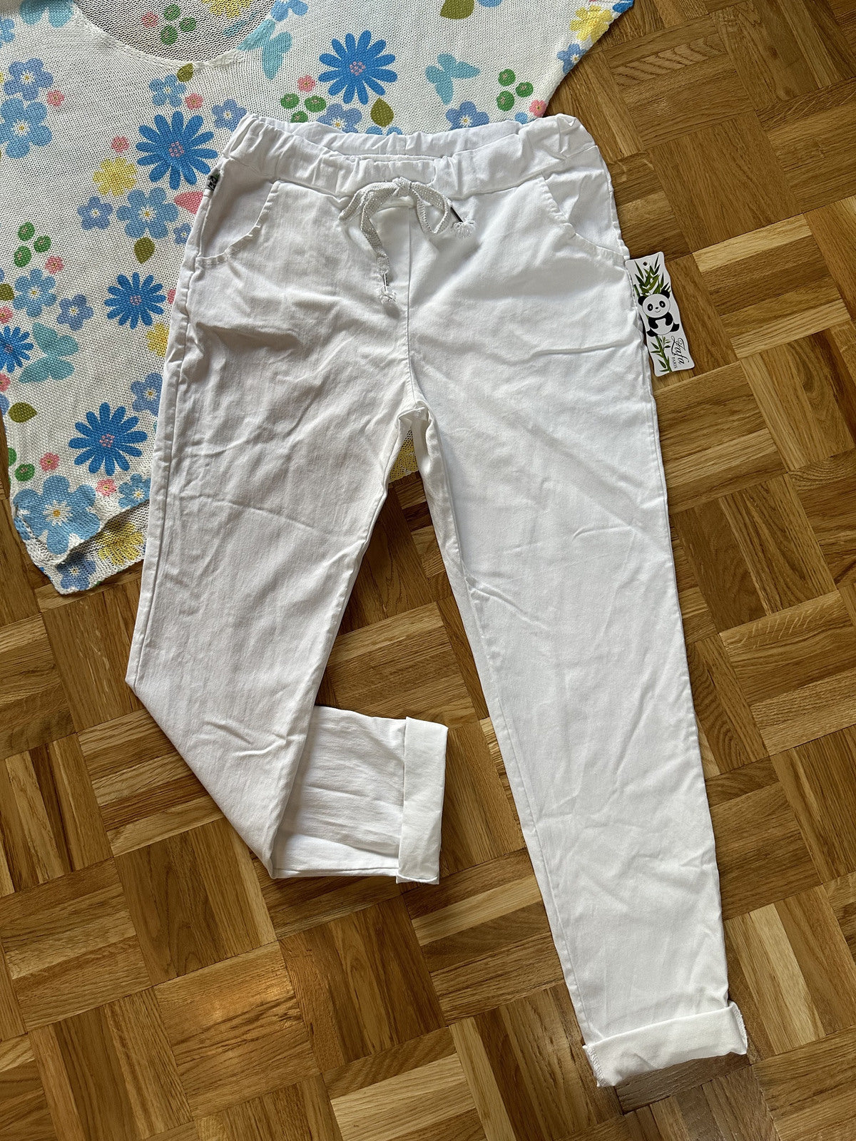 Jog pants Tamara Plus size white