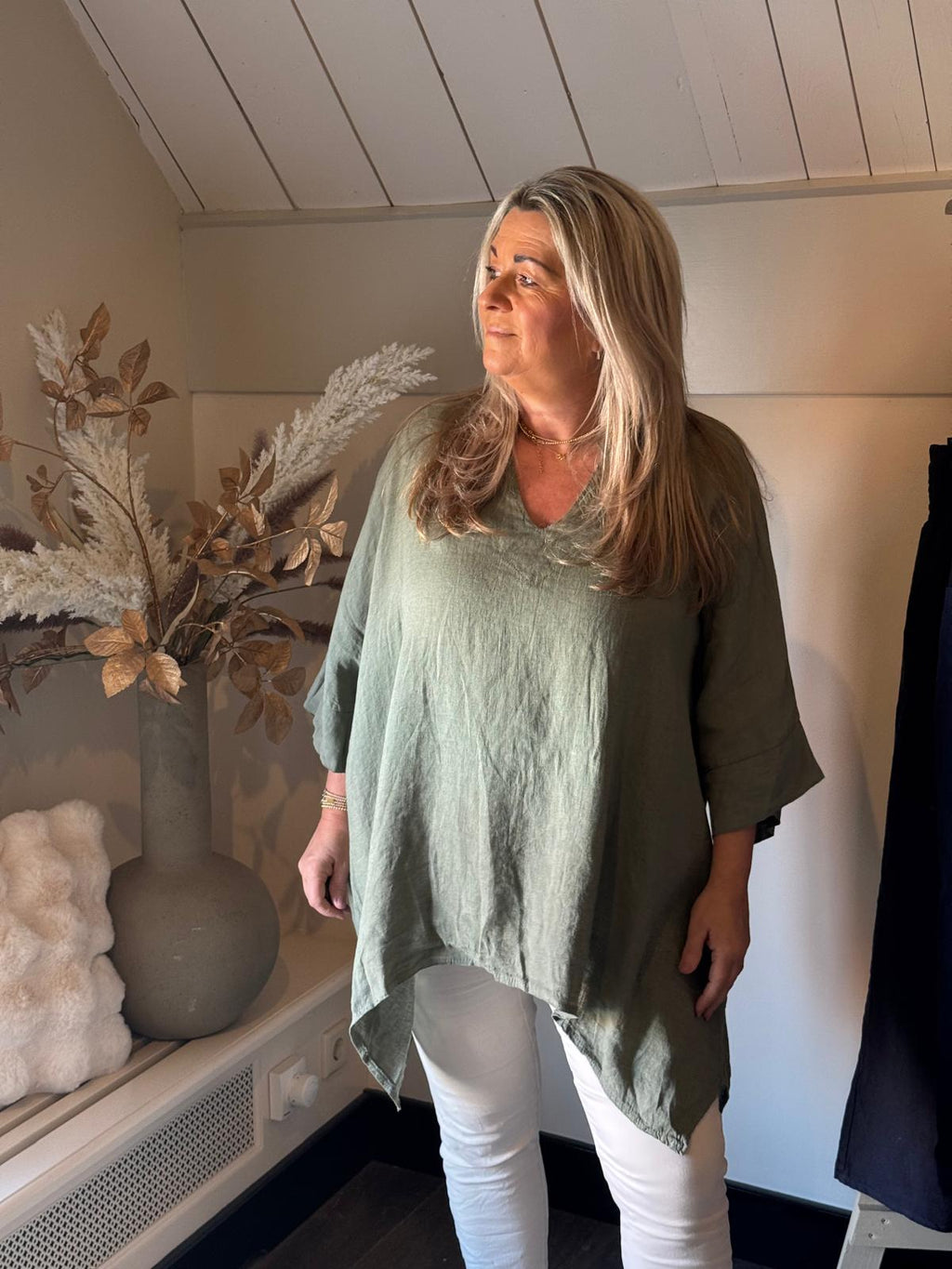 Blouse Oversized Lara Olive
