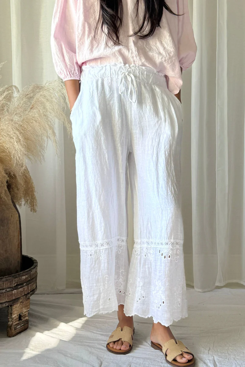 Bypias broek Lavinia wit