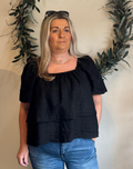 Linnen blouse Marly black