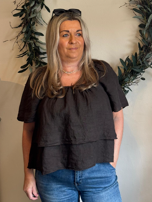 Linen blouse Marly white