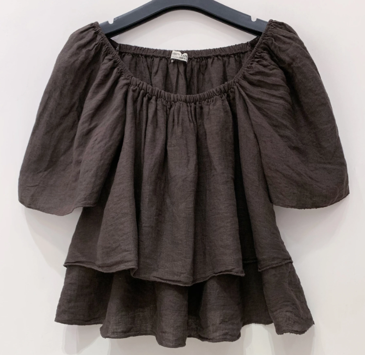 Linen blouse Marly white