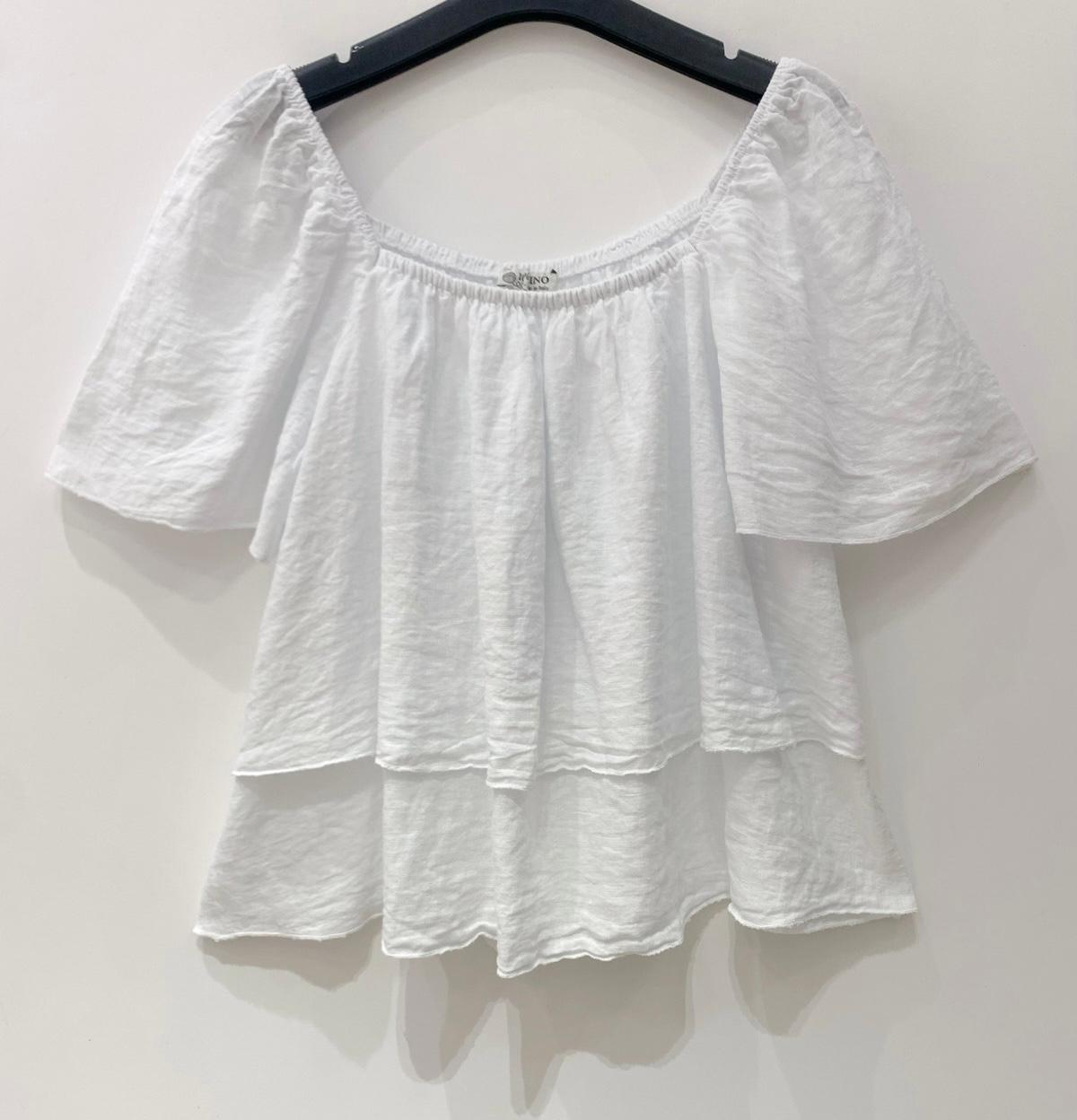 Linnen blouse Marly white