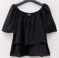 Linnen blouse Marly black