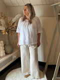 Linnen broek Noor sand