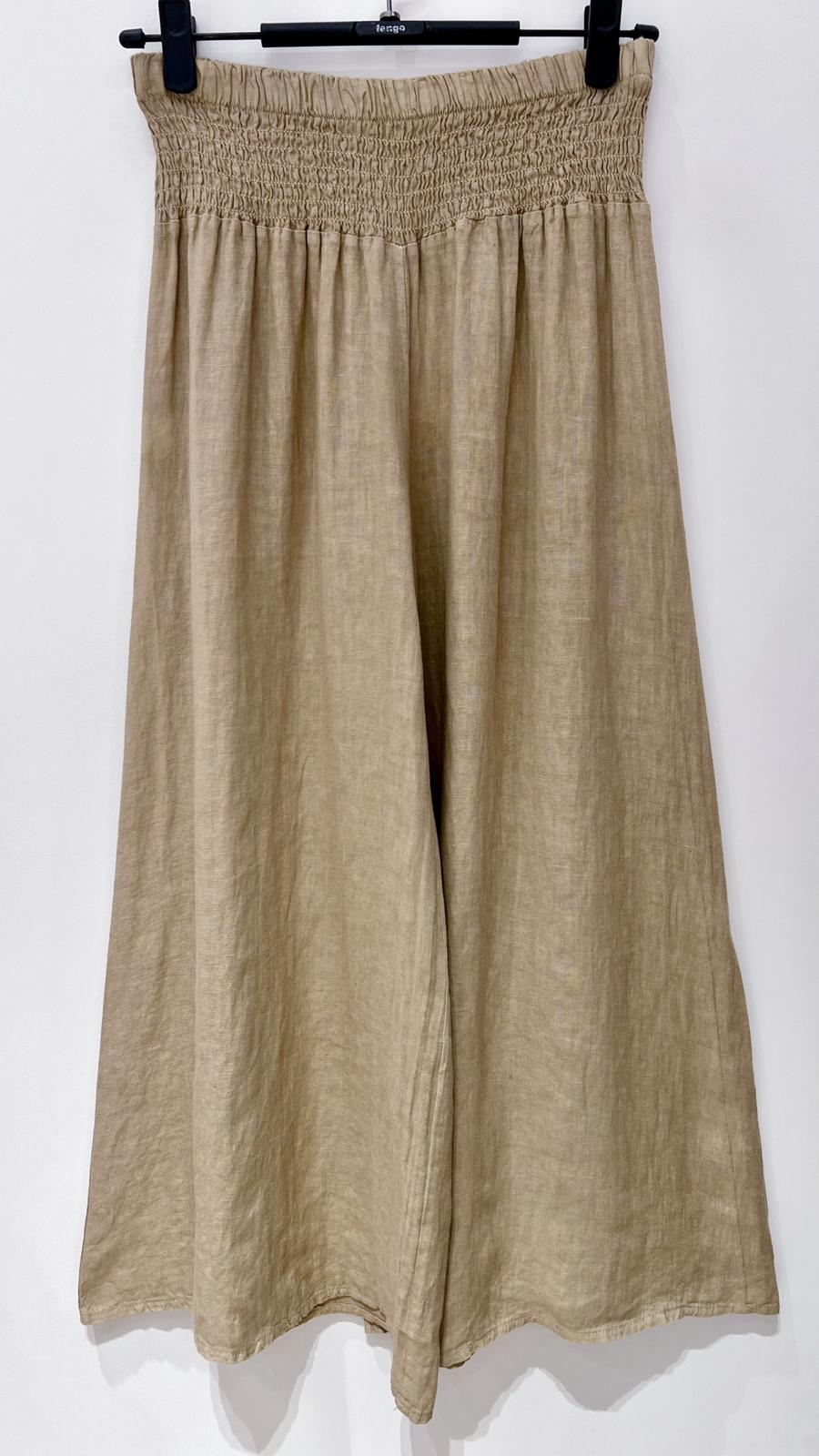 Linnen broek Noor bronze