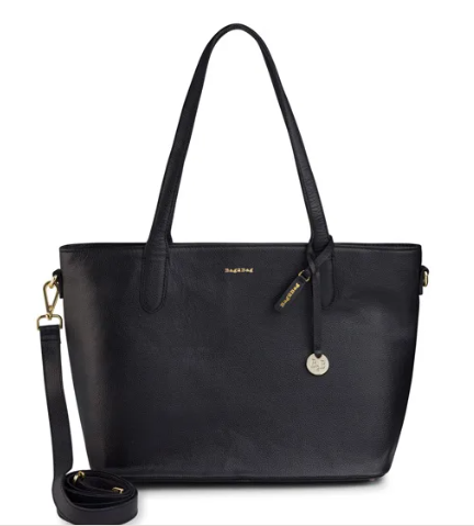 BAG2BAG LEDEREN TAS PARIS BLACK-GOLD EXCLUSIVE SERIE