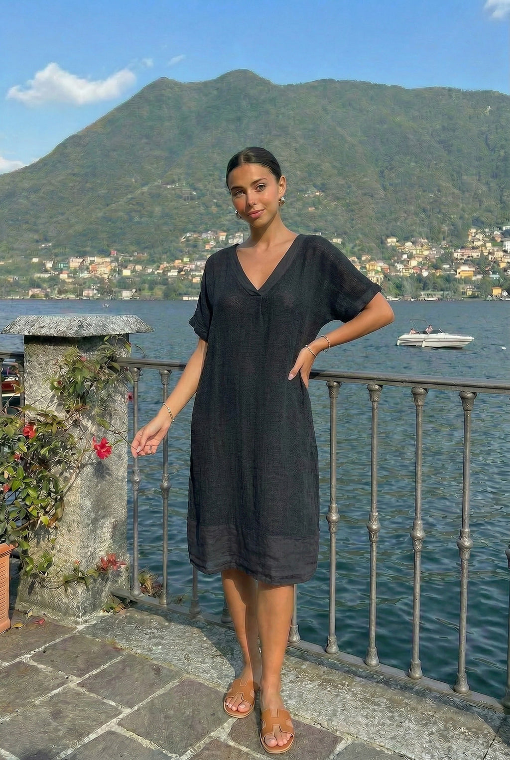 Tuniek-Jurk model Gertrudis zwart