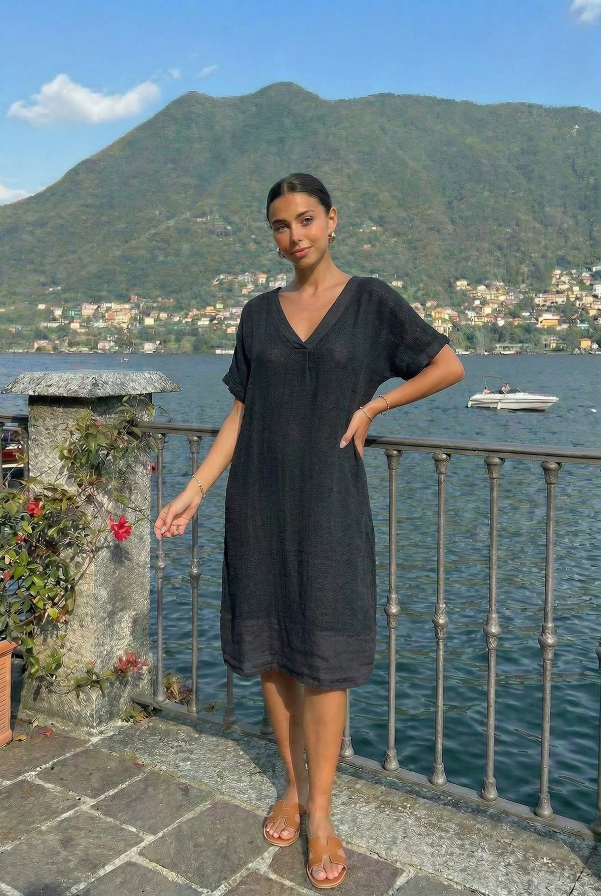 Tuniek-Jurk model Gertrudis zwart