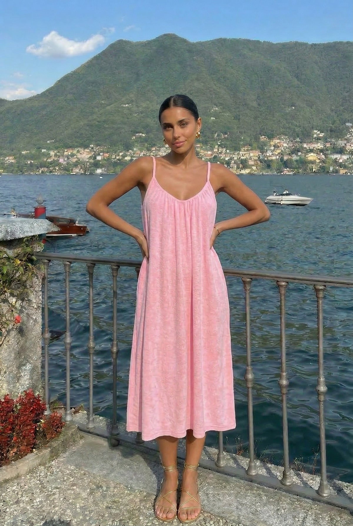 Beachdress model Terry roze