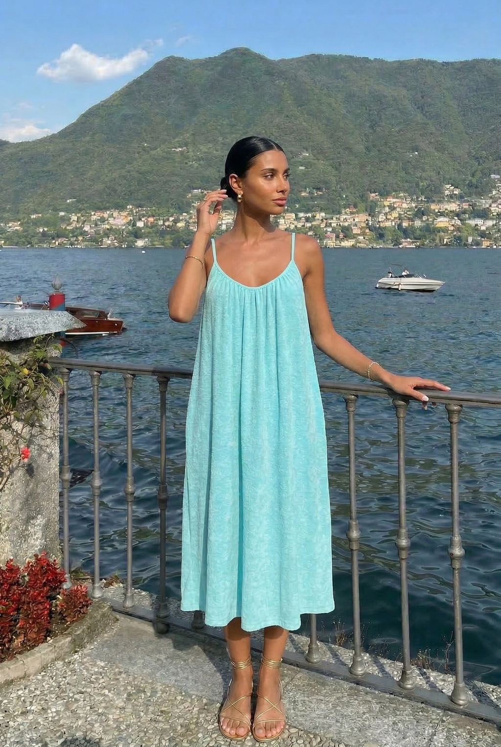 Beachdress model Terry turquoise