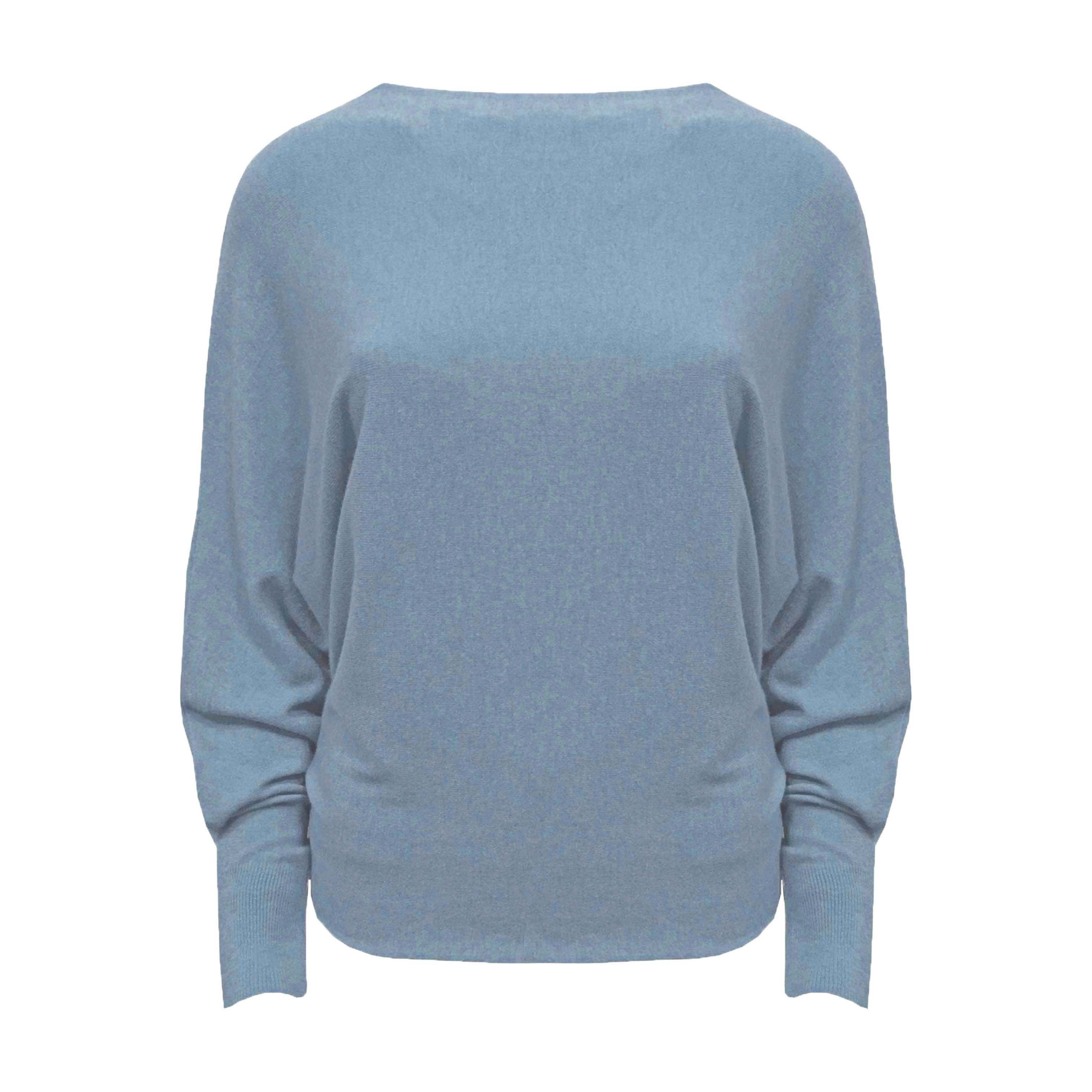 fijngebreide trui Batwing jeans
