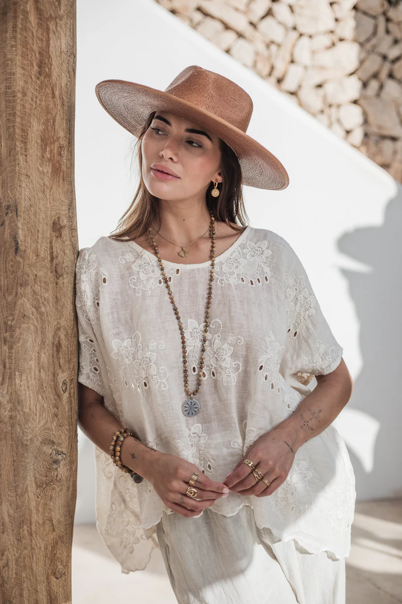 Bypias blouse Delphie vanille