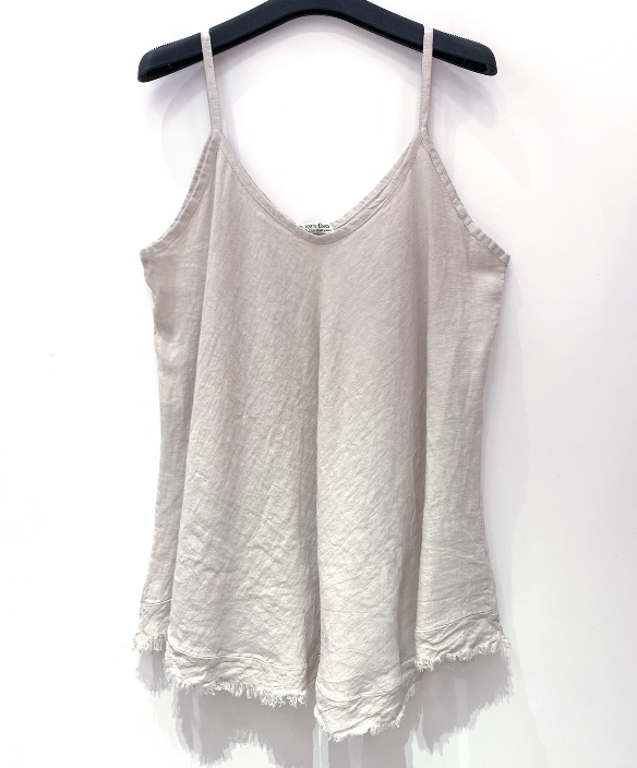 Sunny Navy linen top