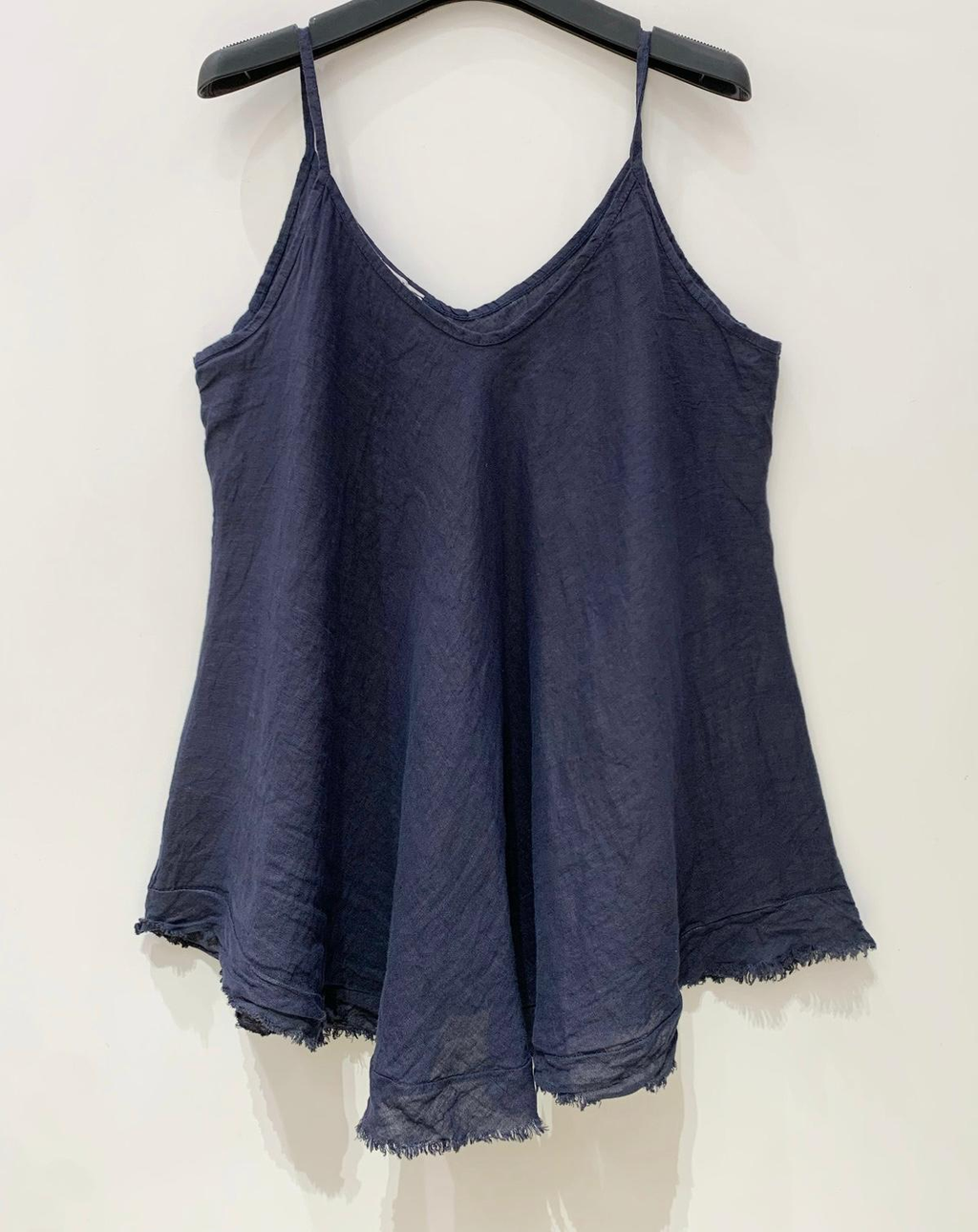 Linen top model: Sunny Navy